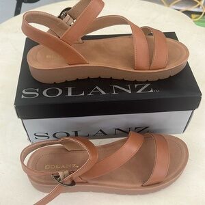 Tan/ Neutral Strappy Sandal